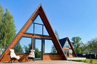 Глэмпинг А-фрейм Бережок