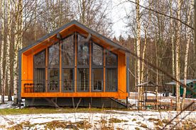 КУО: Коттедж у озера с 3-мя спальнями 120 м2, Загородный клуб Ромашка, Приозерский район