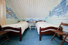 Двухместный номер бюджетный Зима с красивым видом из окна 2 отдельные кровати, Гостевой дом Тригорская, 1, Пушкинские Горы