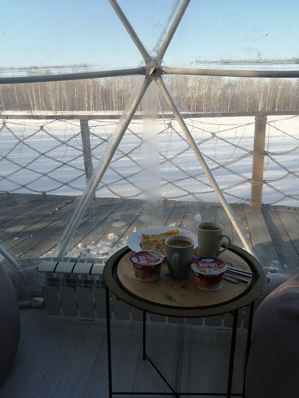 Фото 2 из отзыва о глэмпинге Шале на воде