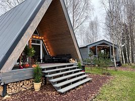 A-frame Дом, Глэмпинг пространство FrauBu.Camp, Волоколамский