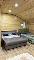 Двухместный коттедж двуспальная кровать, Частный дом Медвежья берлога, Сортавала