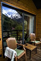 Двухместная студия люкс с балконом и с красивым видом из окна двуспальная кровать, Гостевой дом Ozz Hotel Elbrus, Терскол