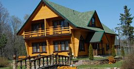 Коттедж с 4 комнатами с балконом и с красивым видом из окна, Эко-комплекс СДЛ, деревня Петриково