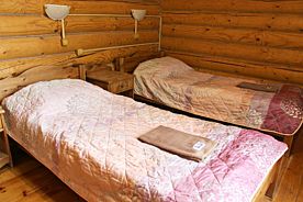 Шестиместный Дом Канадский с красивым видом из окна, Охотничье-рыболовная база Сафари Парк, деревня Гамзюки