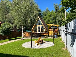 Коттедж с видом на сад, Глэмпинг Домики A-frame С Чаном или Купелью-Фурако, Боровск