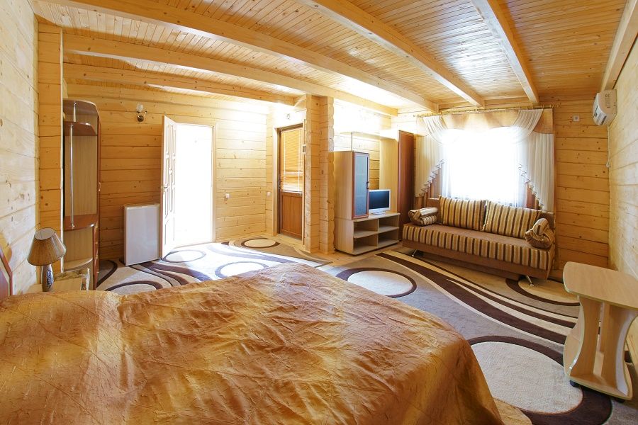 Номер 2-местный 1-комнатный (деревянный коттедж, 1,2 этаж)