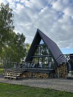 Коттедж Мансарда с красивым видом из окна, Глэмпинг на Березовой, Козельск