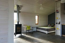 Двухместный коттедж 26-3 с видом на озеро двуспальная кровать, Гостевой дом Усть-вазуза, Зубцовский район