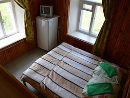 Двухместный номер с красивым видом из окна двуспальная кровать, База отдыха Стерж, Осташковский район