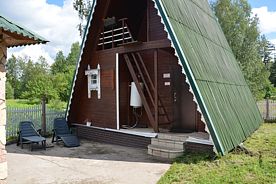 Четырёхместное Коттедж Вигвам #3 с красивым видом из окна, База отдыха Стерж, Осташковский район