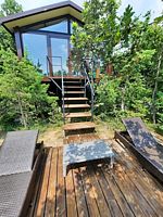 Домик Люкс с террасой, джакузи и видом на море, Глэмпинг Лето, Архипо-Осиповка