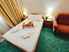 4-х местный «Стандарт». 3 этаж, Гостевой дом Альпийский двор, Джемете