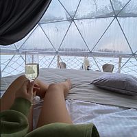 Шале Махаон с красивым видом из окна, Глэмпинг Шале на воде, Хабаровск