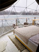 Шале Лотос с красивым видом из окна, Глэмпинг Шале на воде, Хабаровск