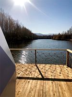 Шале Орлан с красивым видом из окна, Глэмпинг Шале на воде, Хабаровск