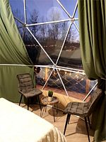 Шале Тис с красивым видом из окна, Глэмпинг Шале на воде, Хабаровск