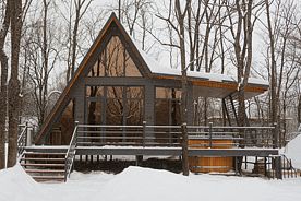 А-Фрейм №5 с балконом, База отдыха Заимка Узалы, поселок Кутузовка