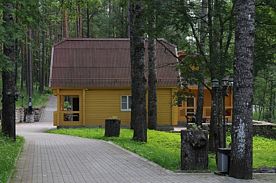 МК1: Малый коттедж с сауной (2-х этажный), Загородный клуб Ромашка, Приозерский район