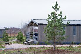 Коттедж с 2 комнатами рядом с пляжем, База отдыха Лиман, Палкинский район