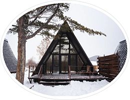 Дома А-фрейм, Усадьба Манома, Нанайский район