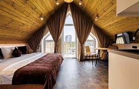 Полулюкс с балконом и видом на гору Машук, Гостевой дом Квартал 44, Пятигорск