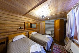 Двухместный Шанти Дом №2 с 2 комнатами 2 отдельные кровати, Эко-усадьба Шанти, Калининский район