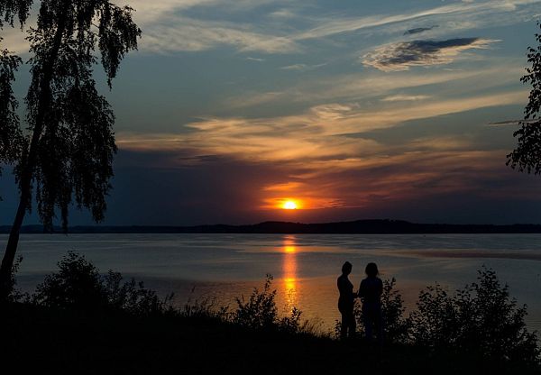 Закат на озере Кандыркуль