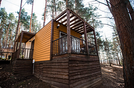 Двухместное бунгало с 2 комнатами с красивым видом из окна 2 отдельные кровати, Загородный клуб Донской Лес, Задонск