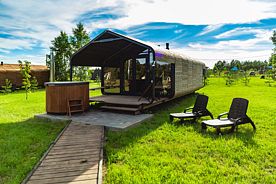 Двухместный коттедж Симпл c 1 комнатой двуспальная кровать, Гостевая деревня Holiday Village Pereslavl , Переславль-Залесский