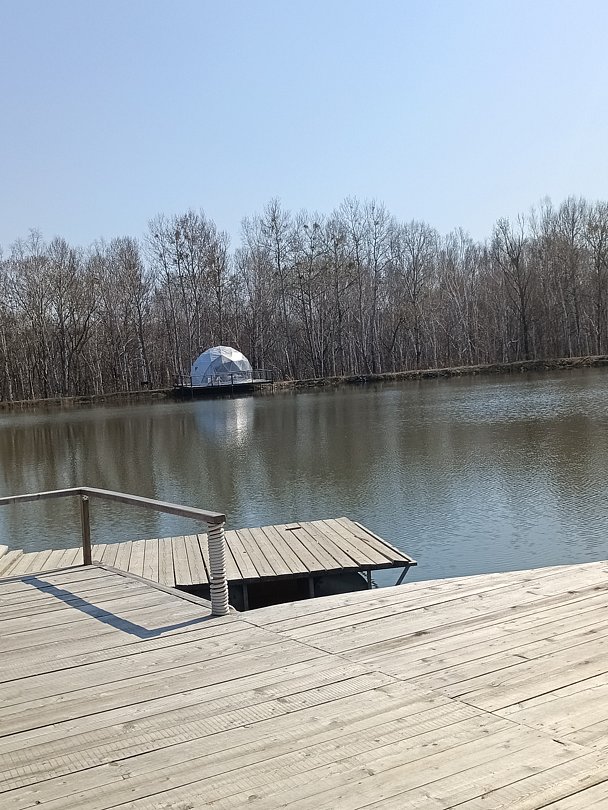 Фото 2 из отзыва о глэмпинге Шале на воде