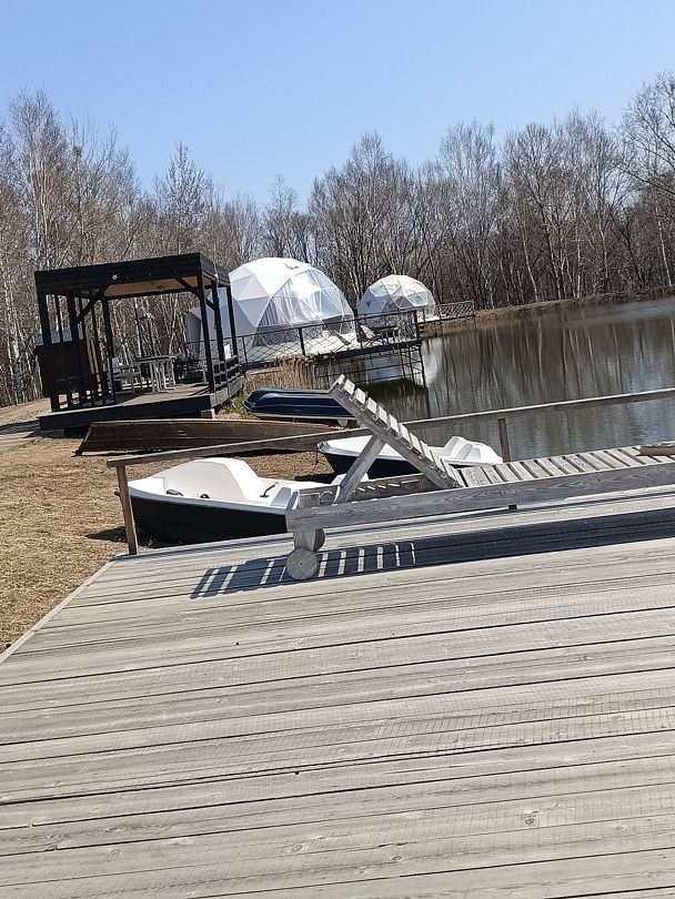 Фото 3 из отзыва о глэмпинге Шале на воде