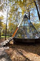 Двухместный номер Superior с красивым видом из окна двуспальная кровать, Кемпинг Малиновка Village, Рамонь