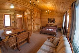 Двухместный семейный номер Comfort двуспальная кровать, Гостевой дом Рябиновые бусы, Каменномостский