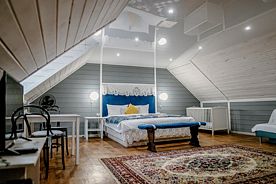 Двухместный люкс с красивым видом из окна двуспальная кровать, Гостевой дом Галерея, Переславль-Залесский