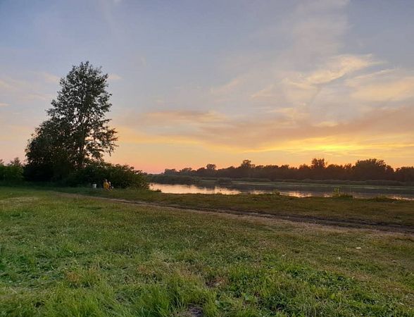 Озеро Шамсутдин, закат