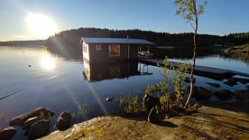 Четырёхместный коттедж с 3 комнатами с балконом, Кемпинг Берег Ладоги, Лахденпохья