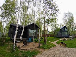 Дом 2-местный "Зёленый", Глэмпинг БЕРЁЗОВКА, деревня Трясь