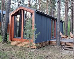 Двухместный коттедж двуспальная кровать, Глэмпинг Vonavi village, Муром