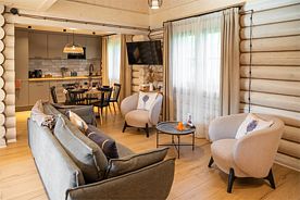 Коттедж «Калина» Премиум с камином 6-8 персон, Комплекс отдыха Семь озер, район Семиозерье