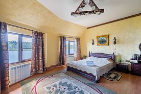 Двухместный люкс с красивым видом из окна двуспальная кровать, База отдыха Проховское подворье, деревня Прохово