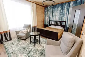 Двухместный номер Полулюкс «BackCountry» Номера: №8, База отдыха Ергаки, поселок Оленья Речка