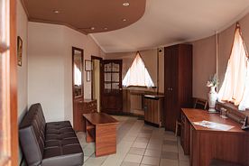 Двухместный люкс с балконом и с красивым видом из окна двуспальная кровать, Кемпинг Ваша Гавань, Жуковский