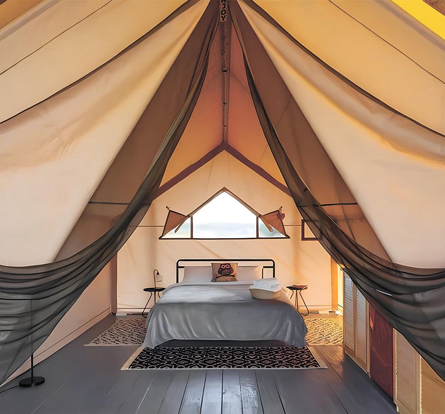 Глэмпинг 2-местный 1-комнатный (сафари-тент)