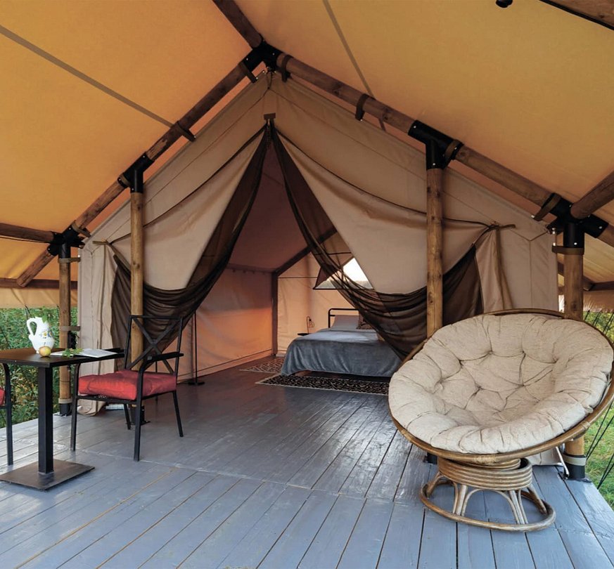 Глэмпинг 2-местный 1-комнатный (сафари-тент)