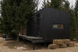 Двухместный коттедж Standard двуспальная кровать, Глэмпинг Ягодка-Малинка, Лосино-Петровский