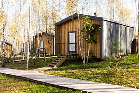 Коттедж 2-местный Люкс с эстетичной ванной, Глэмпинг Ильино, Ленинский район