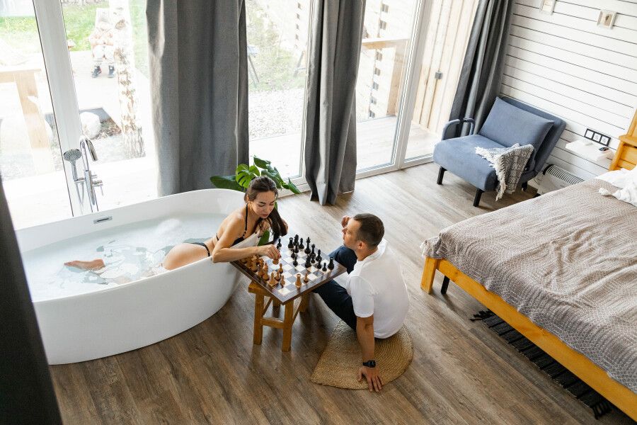 Коттедж 2-местный 1-комнатный (Люкс)