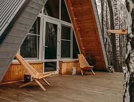 Афрейм A-Frame (дом шалаш), Глэмпинг Forest story, Тюмень