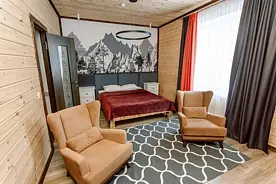 Двухместный номер Полулюкс «BackCountry» Номера: №9, База отдыха Ергаки, поселок Оленья Речка